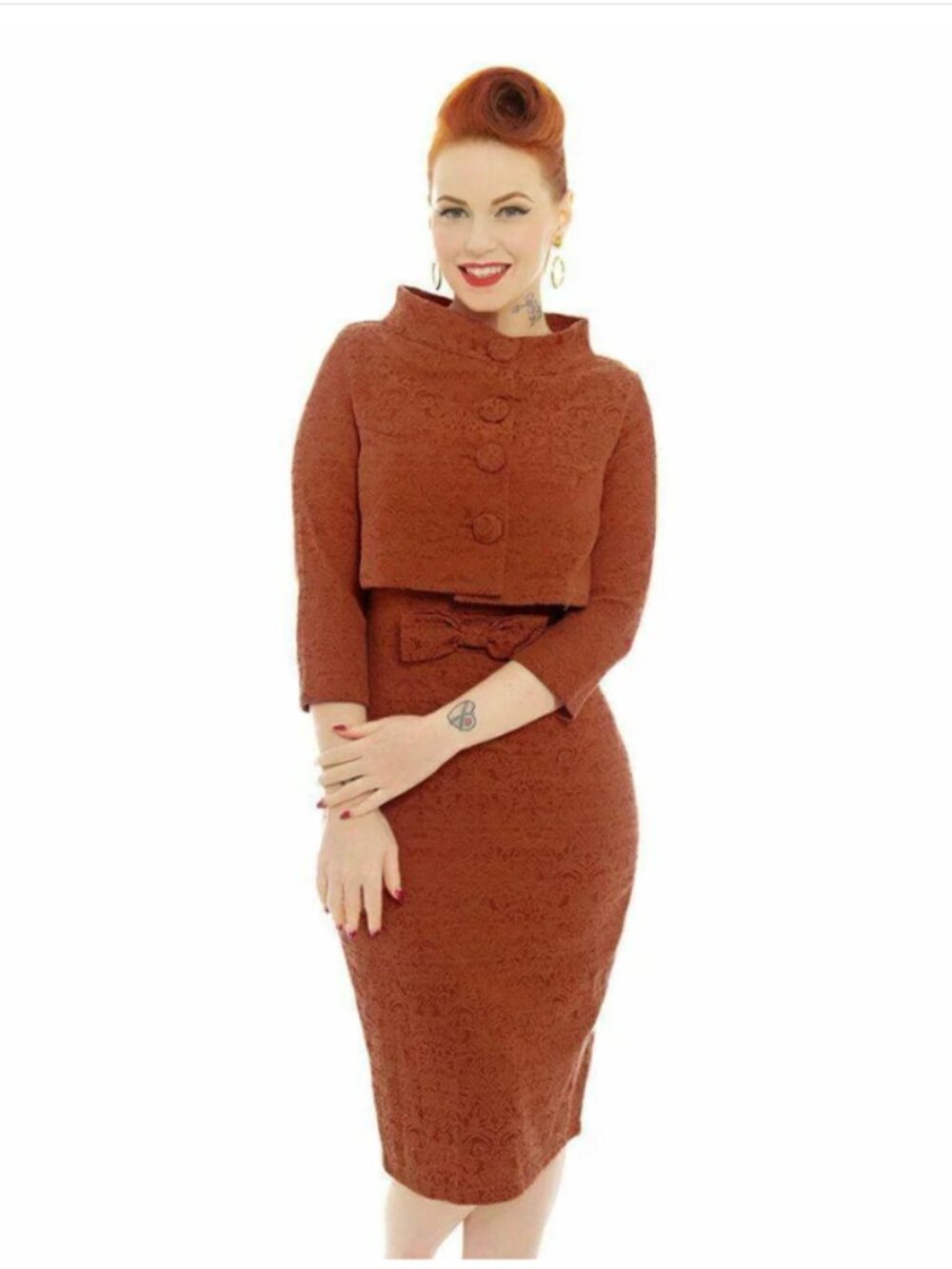 LINDY BOP US SIZE 12 DRESS AND JACKET SET